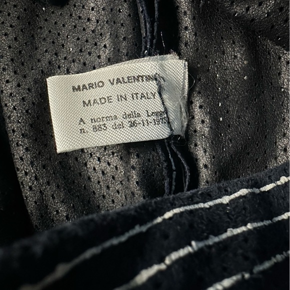 Mario Valentino leather maxi skirt 40 4 small navy white
Stripe lightweight blue - Picture 6 of 12